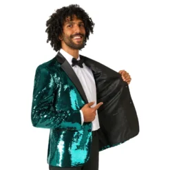 OppoSuits Paljettkavaj Briliant Grön