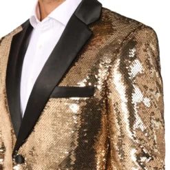 OppoSuits Paljettkavaj Briliant Guld