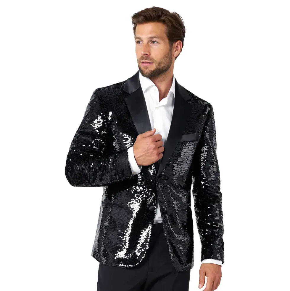 OppoSuits Paljettkavaj Briliant Svart