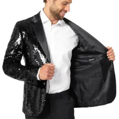 OppoSuits Paljettkavaj Briliant Svart