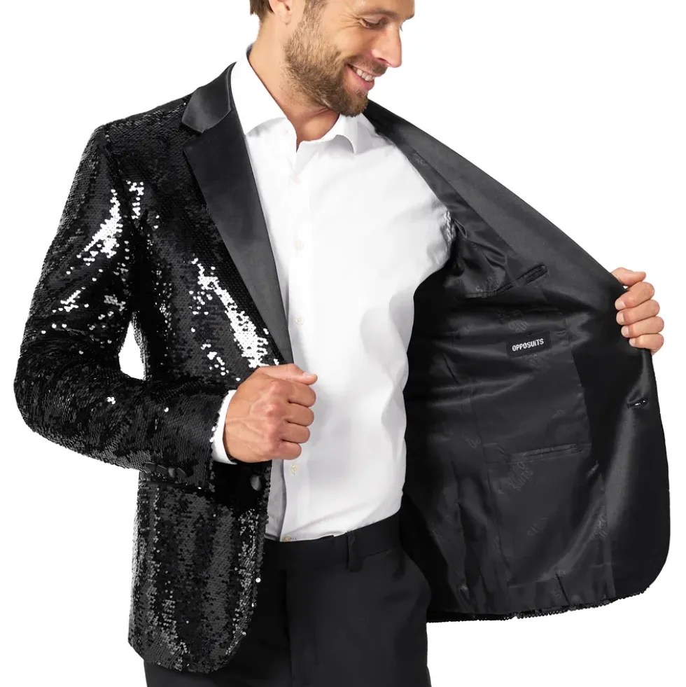 OppoSuits Paljettkavaj Briliant Svart