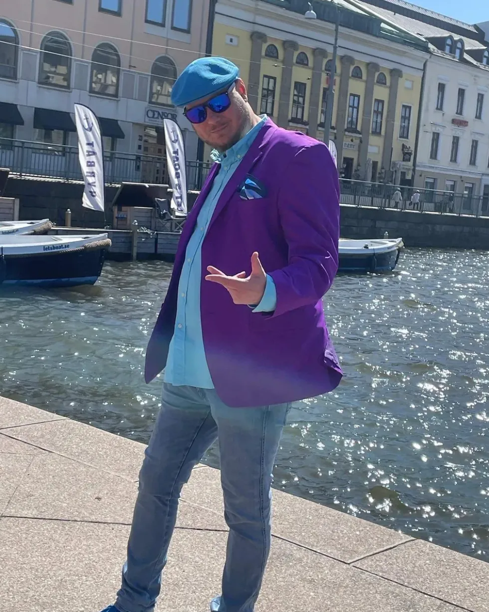 OppoSuits Purple Prince Kostym