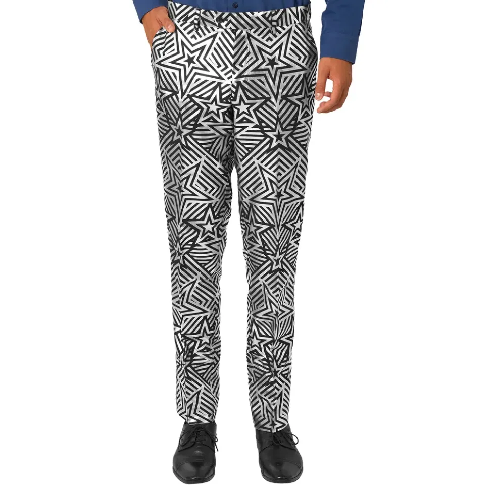 OppoSuits Silver Geo Star Kostym