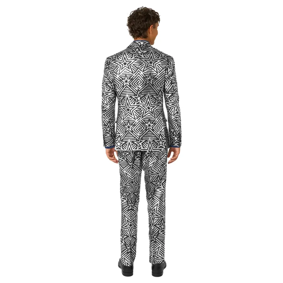 OppoSuits Silver Geo Star Kostym