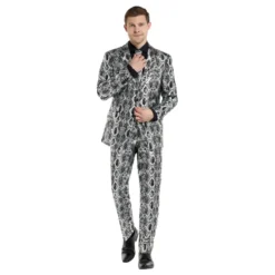 OppoSuits Silver Snake Kostym
