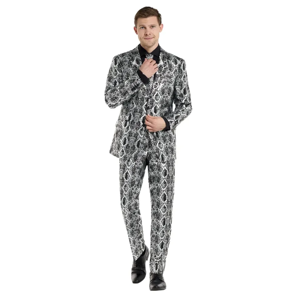 OppoSuits Silver Snake Kostym
