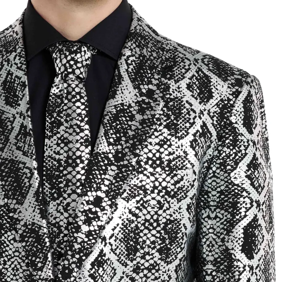 OppoSuits Silver Snake Kostym