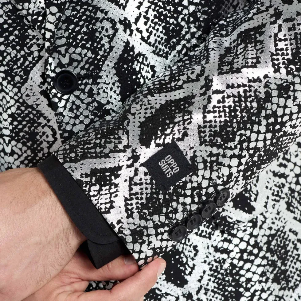 OppoSuits Silver Snake Kostym