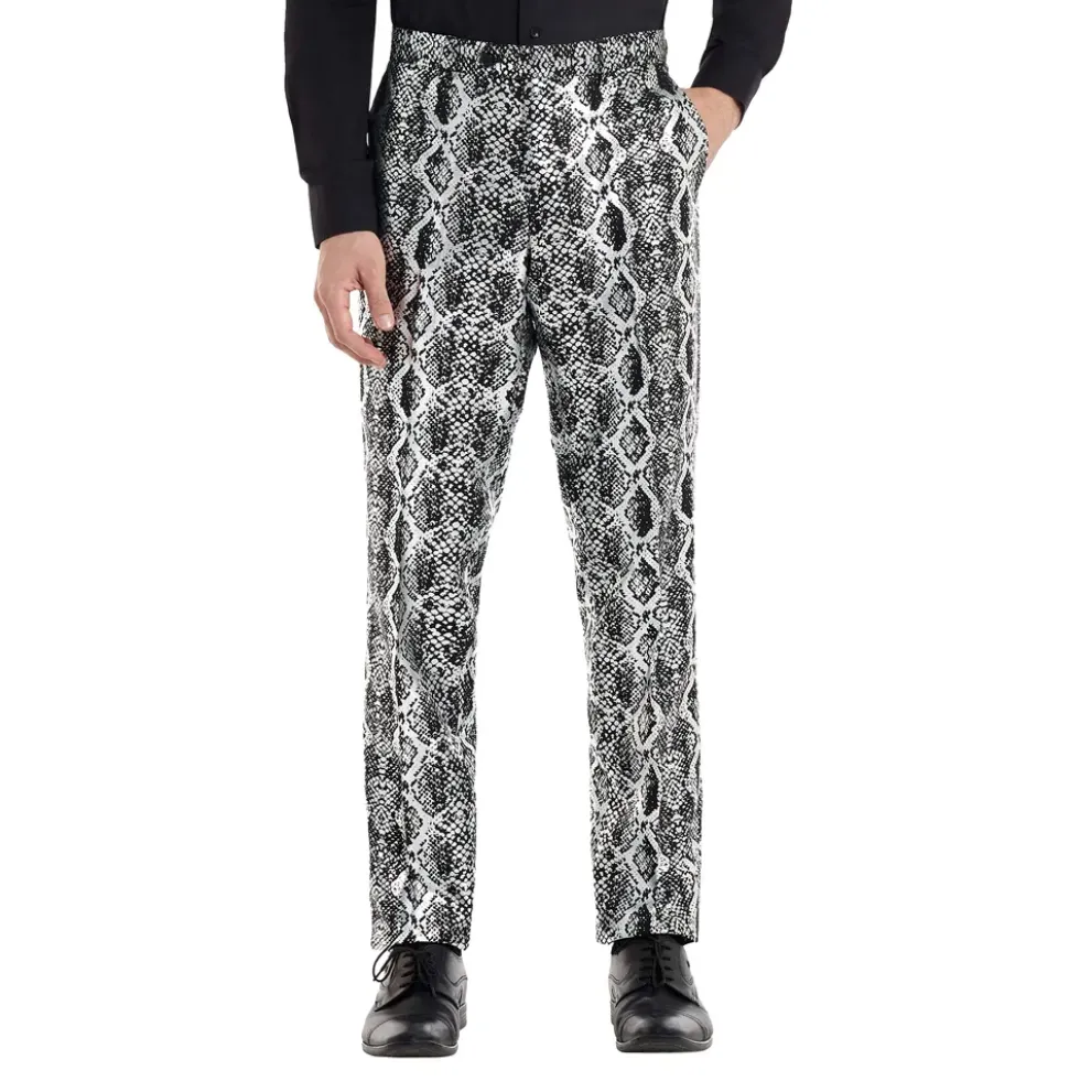OppoSuits Silver Snake Kostym