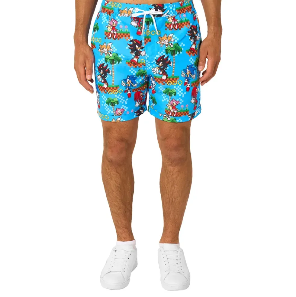 OppoSuits Sonic™ Green Hill Shorts Kostym