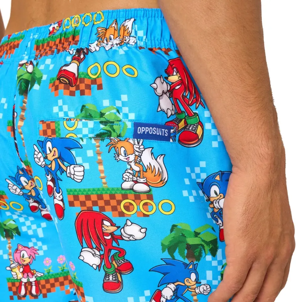 OppoSuits Sonic™ Green Hill Shorts Kostym