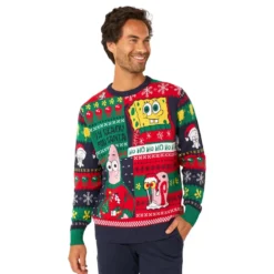 OppoSuits Svampbob Fyrkant Jultröja