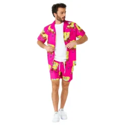 OppoSuits Svampbob Fyrkant Pink Shorts Kostym