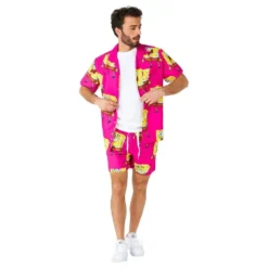 OppoSuits Svampbob Fyrkant Pink Shorts Kostym