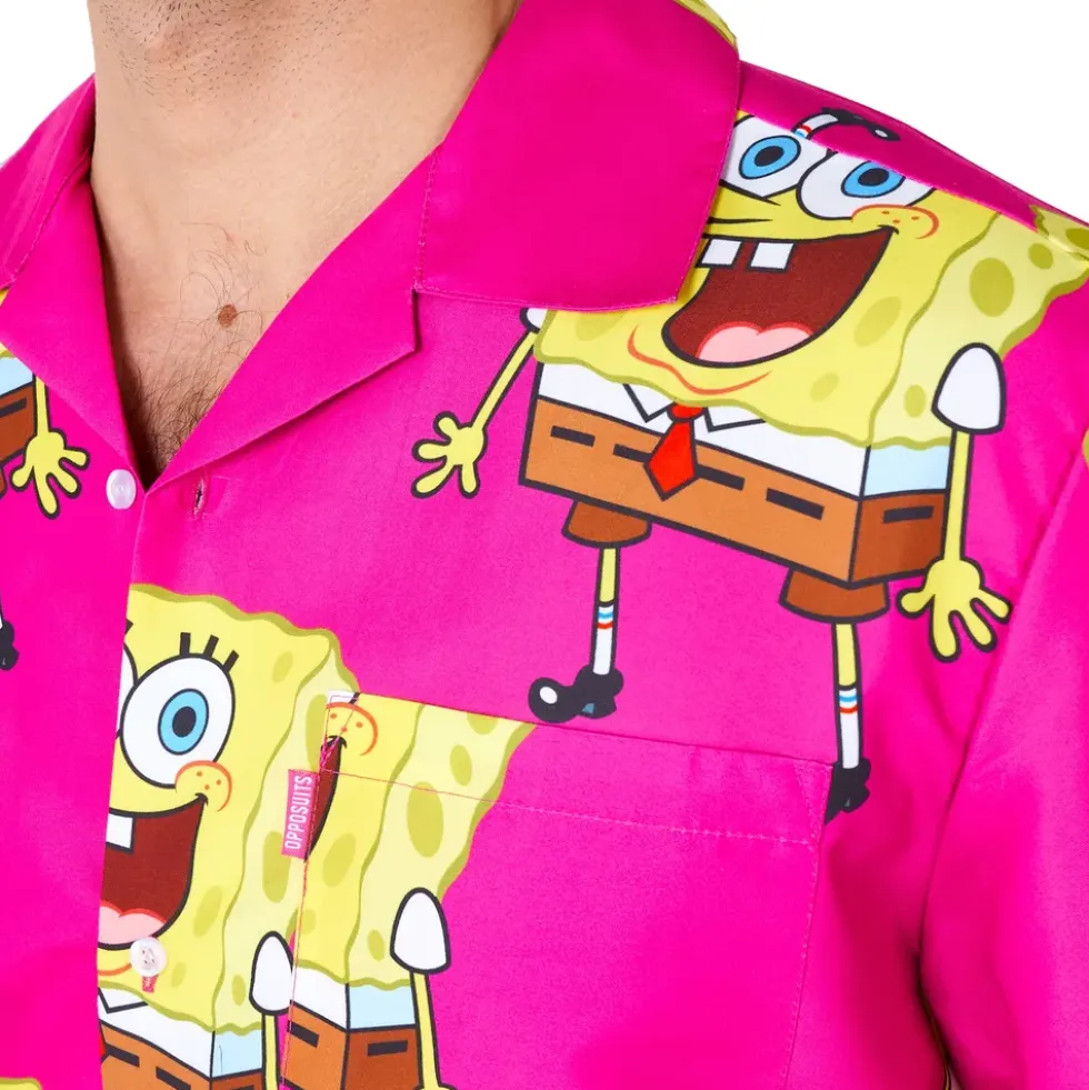 OppoSuits Svampbob Fyrkant Pink Shorts Kostym