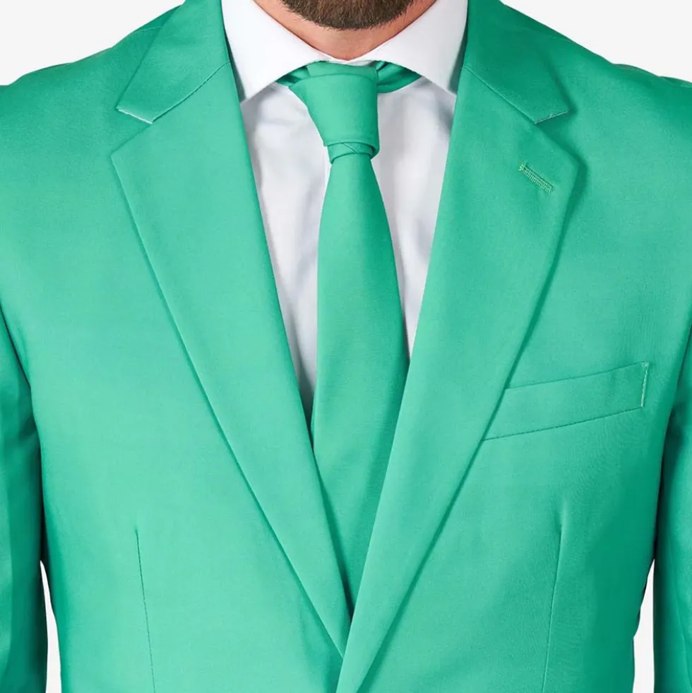 OppoSuits Trendy Turquoise Kostym