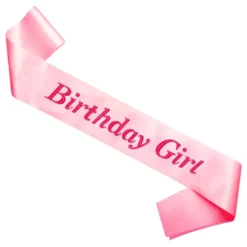 Ordensband Birthday Girl Rosa