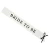 Ordensband Bride to Be Vit/Svart
