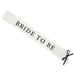 Ordensband Bride to Be Vit/Svart
