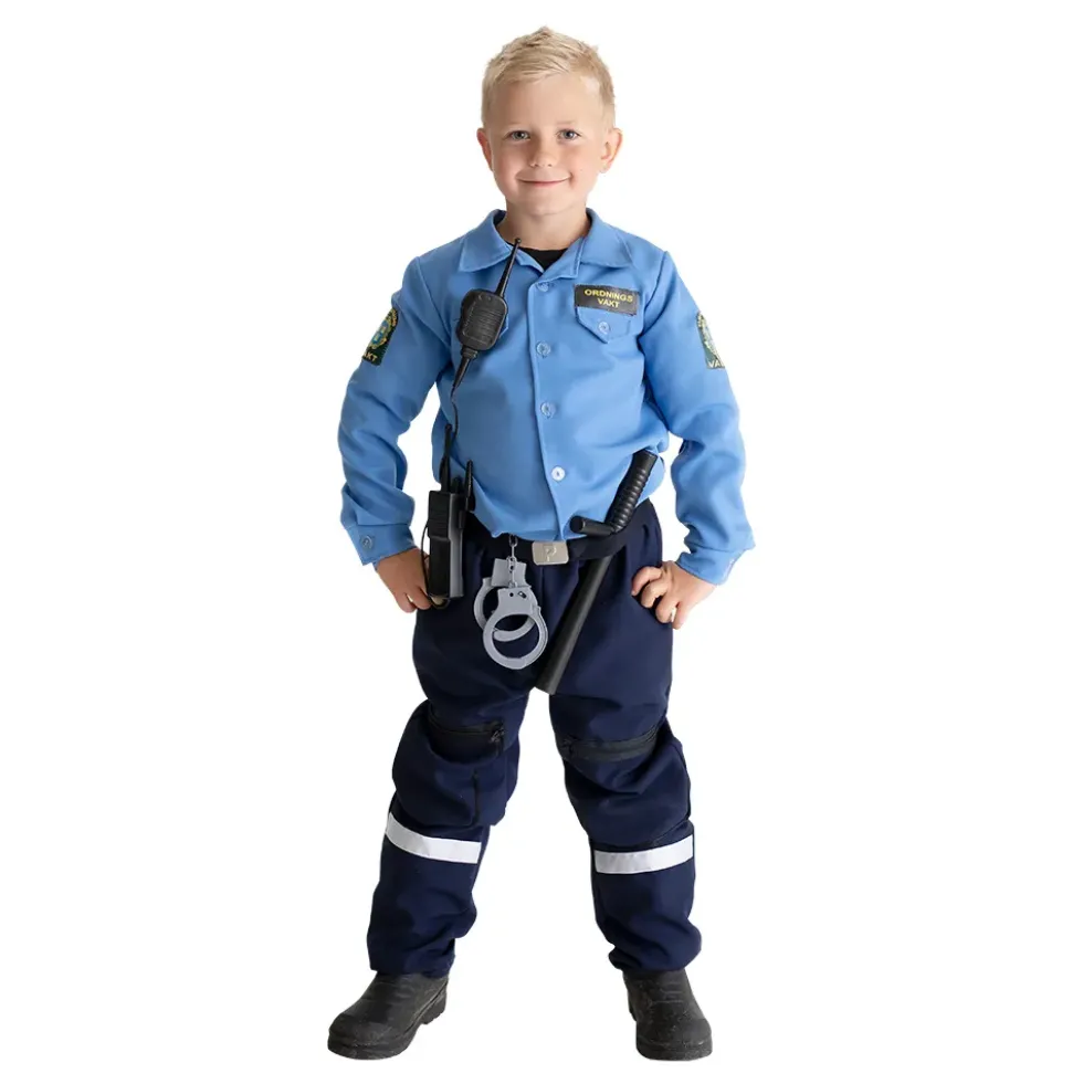 Ordningsvakt Barn Maskeraddräkt