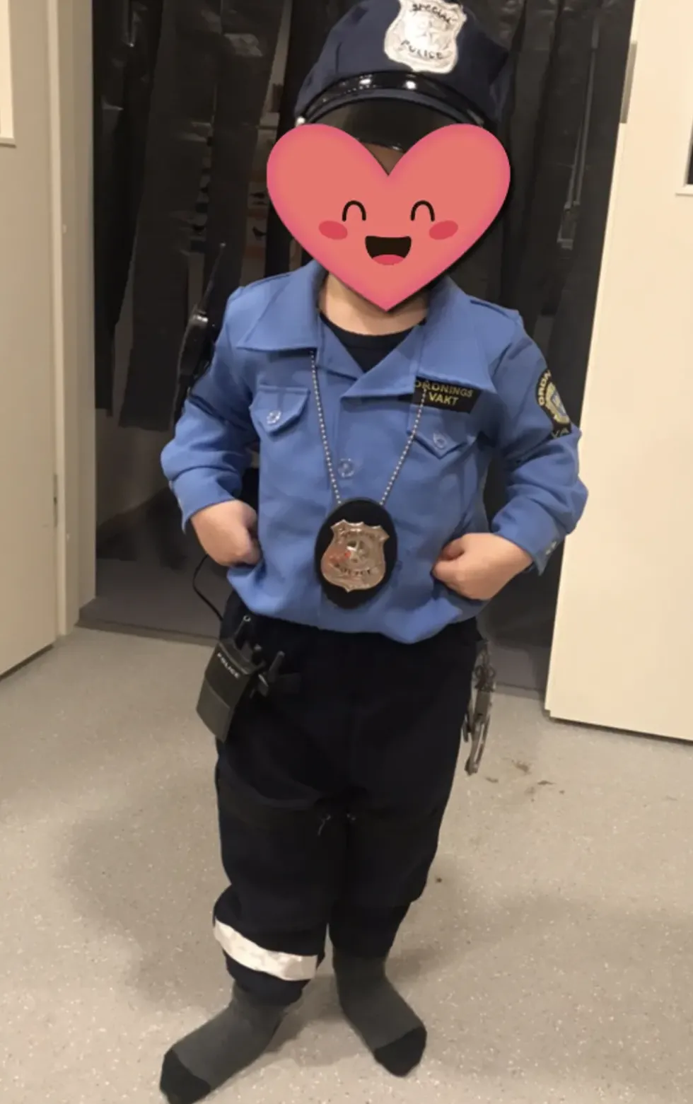 Ordningsvakt Barn Maskeraddräkt
