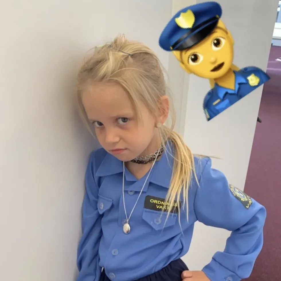 Ordningsvakt Barn Maskeraddräkt