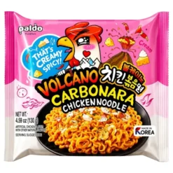 Paldo Volcano Chicken Carbonara Noodle