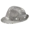 Paljetthatt Silver med LED Belysning
