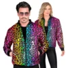 Paljettjacka Rainbow Leopard