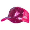 Paljettkeps Neonrosa