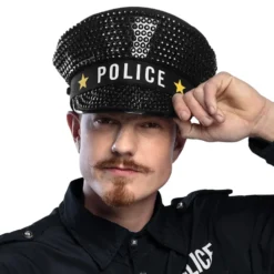 Paljettkeps Polis Sparkle