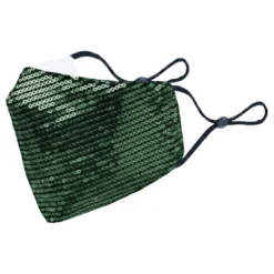 Paljettmunskydd Grön
