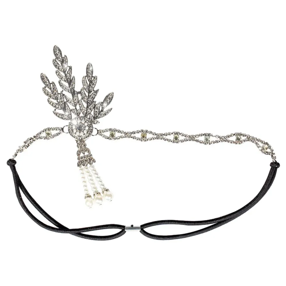 Pannband Flapper Silver Deluxe