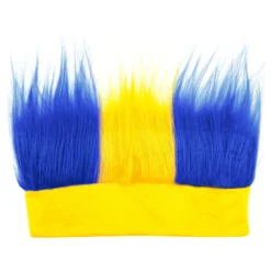 Pannband Med Hår Blå/Gul