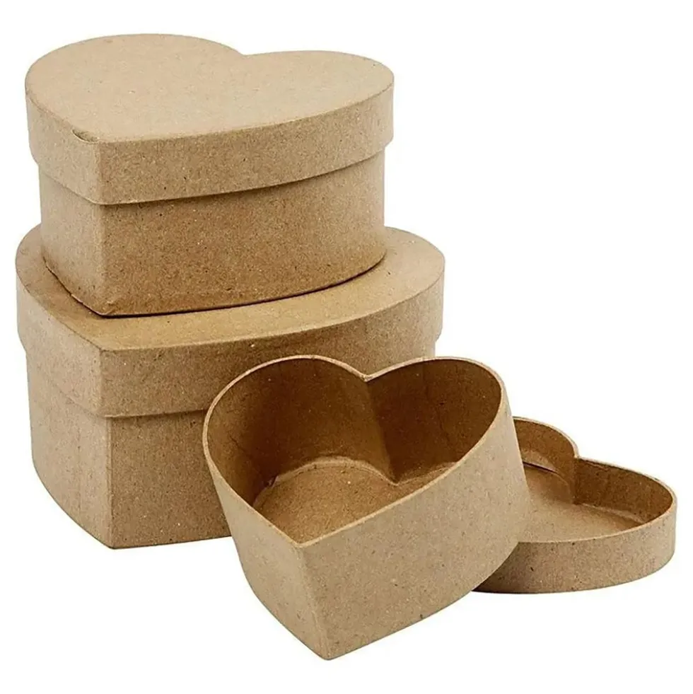 Pappersaskar Hjärtformade
