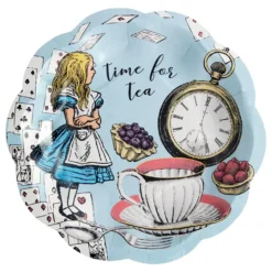 Pappersassietter Alice Wonderland