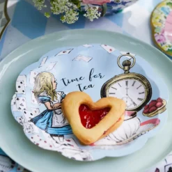 Pappersassietter Alice Wonderland