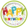 Pappersassietter Happy Birthday