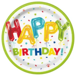 Pappersassietter Happy Birthday