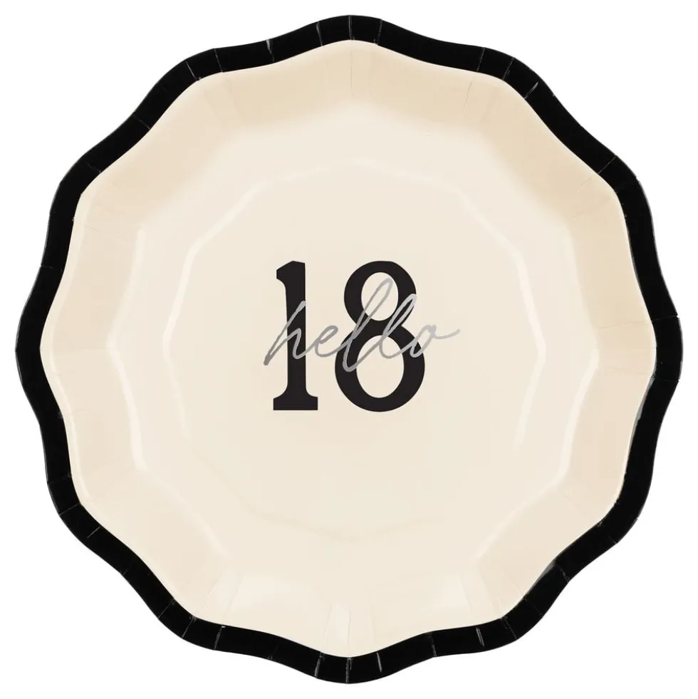Pappersassietter Hello 18 Rosett