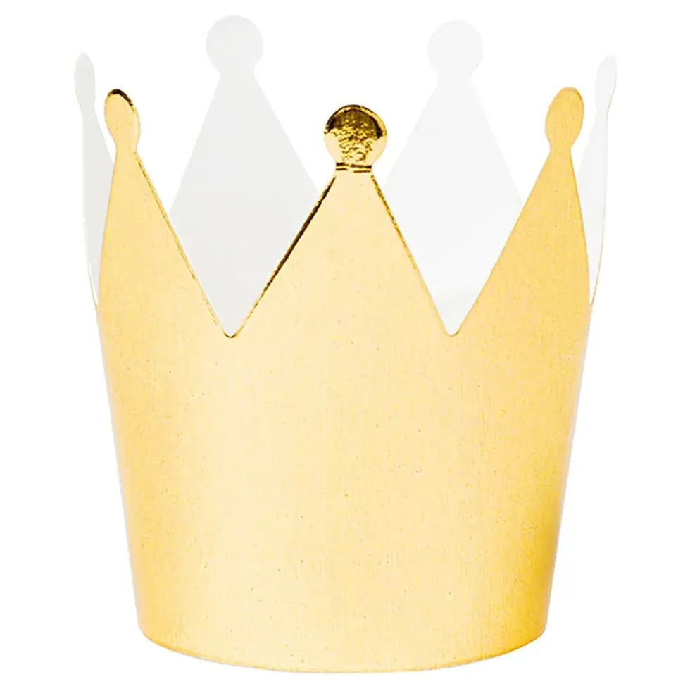 Pappersdekoration Krona Guld