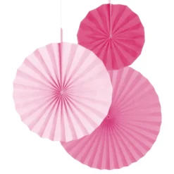 Pappersfjädrar Rosa Mix