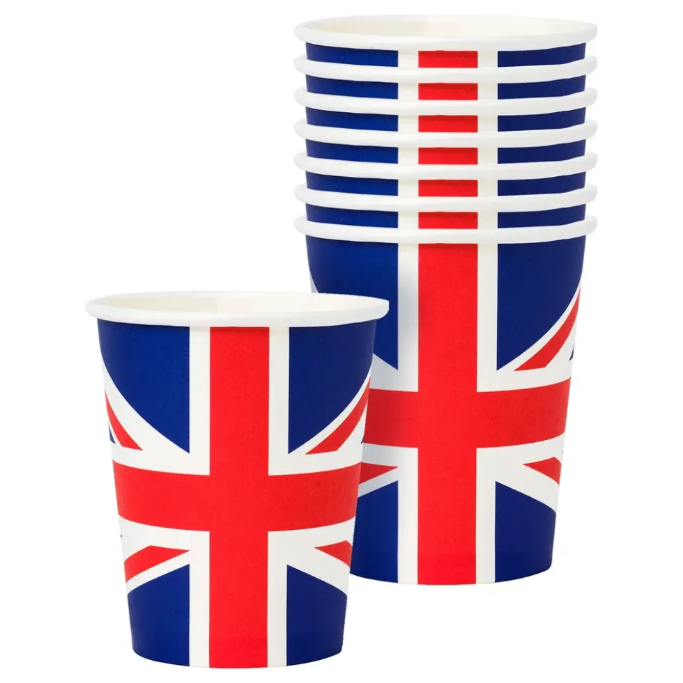 Pappersmuggar Brittiska Flaggan
