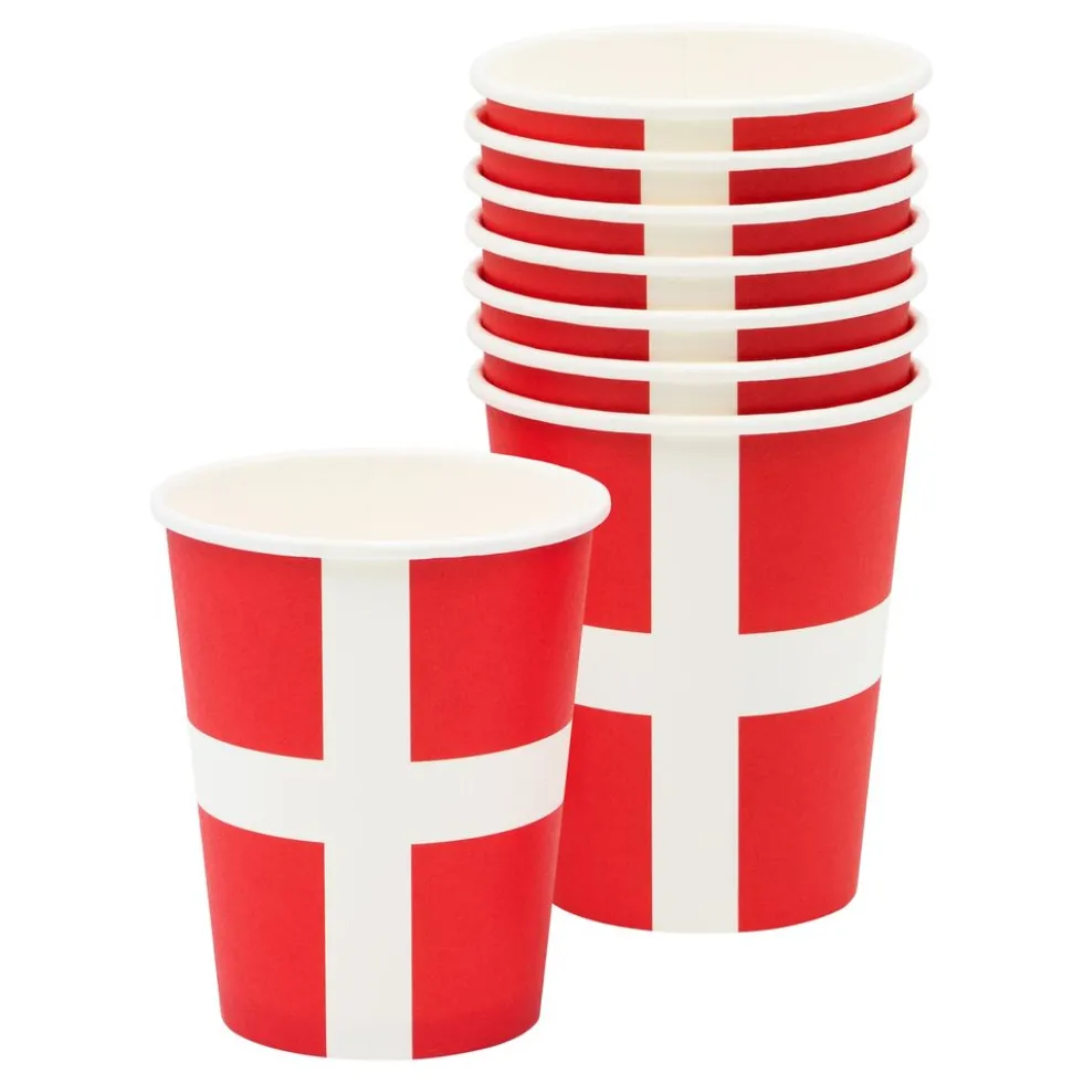 Pappersmuggar Danska Flaggan