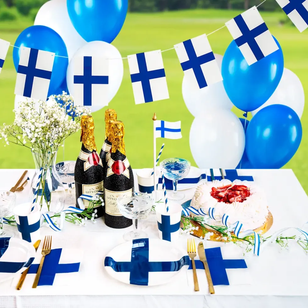 Pappersmuggar Finska Flaggan