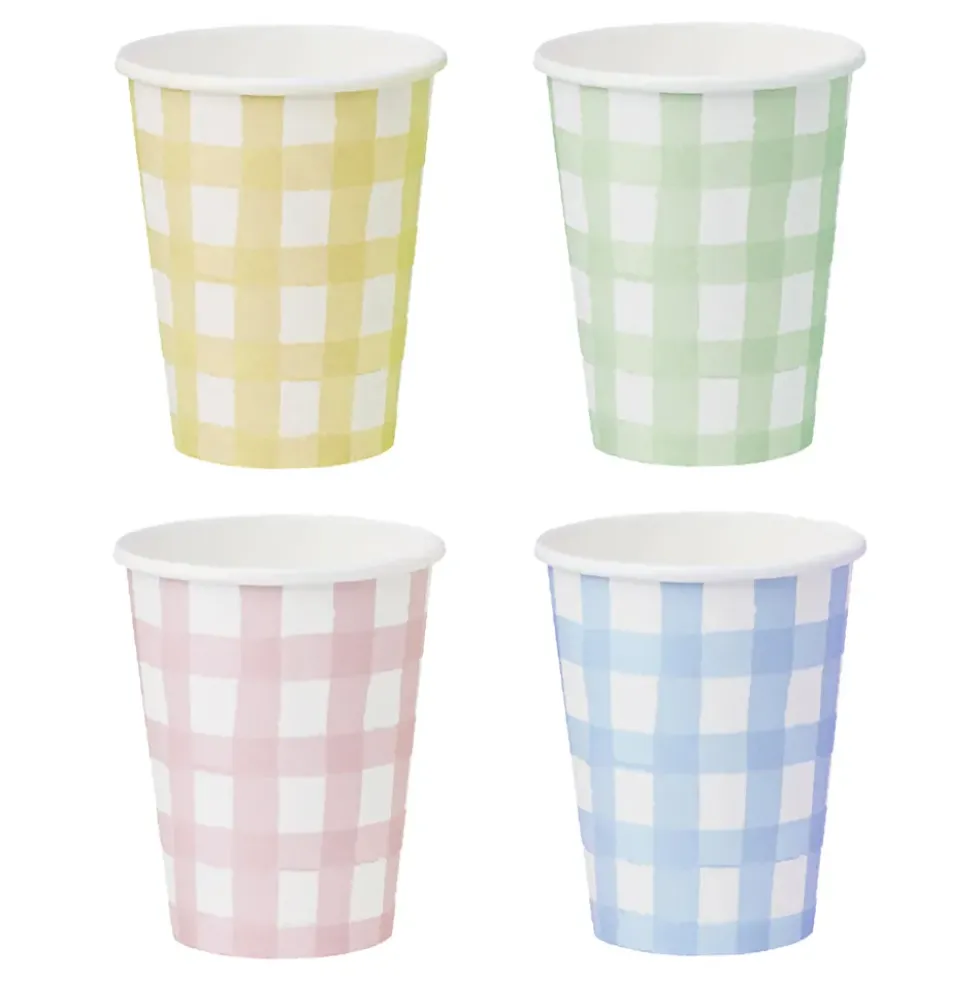 Pappersmuggar Gingham