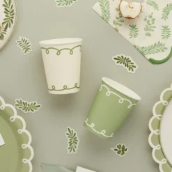 Pappersmuggar Gröna Löv Botanic