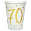 Pappersmuggar 70 Guld/Vit