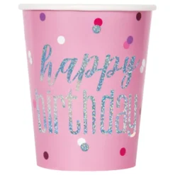 Pappersmuggar Happy Birthday Rosa Skimmer