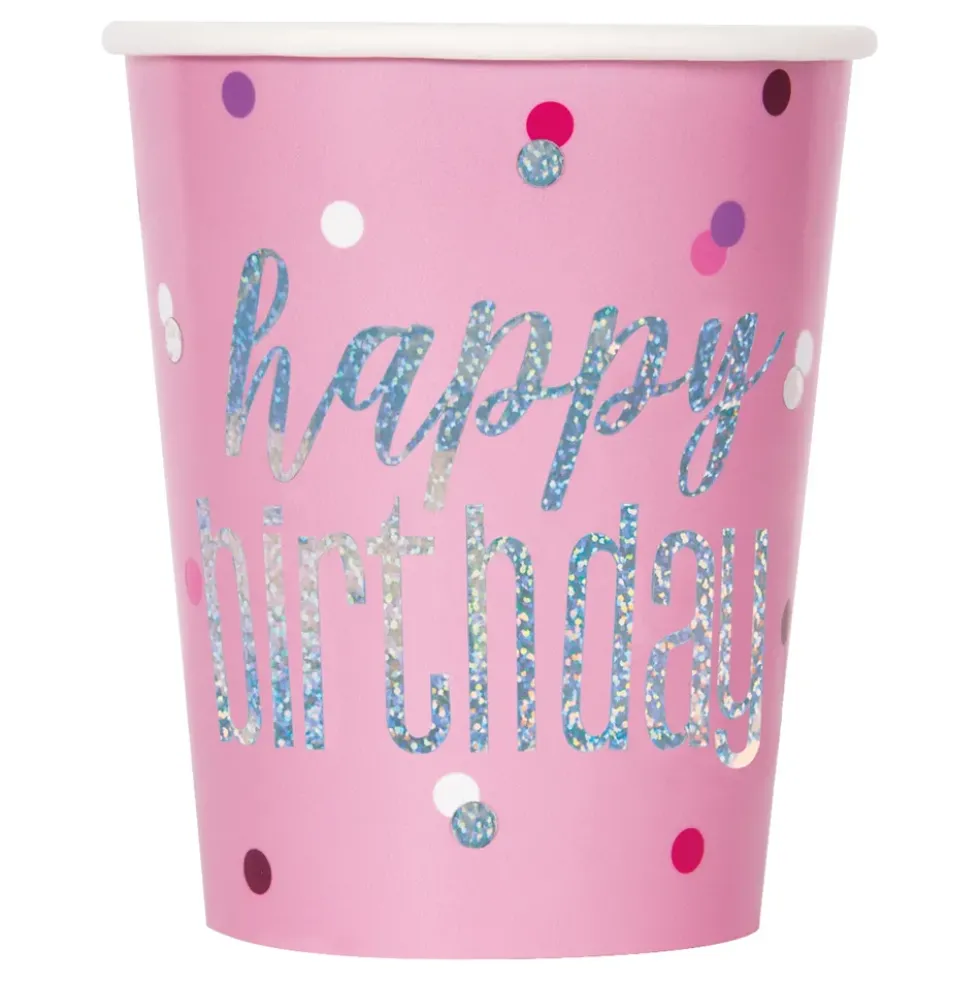 Pappersmuggar Happy Birthday Rosa Skimmer